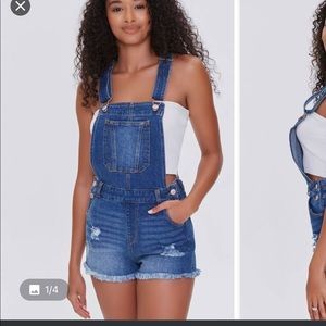 Forever 21 overall shorts